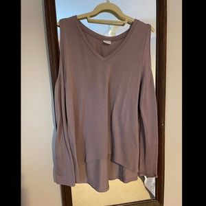 cold shoulder sweater